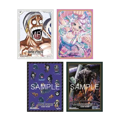 One Piece Card Game Official Sleeves - Jewelry Bonney | Brook and Laboon | Enel | Roronoa Zoro
